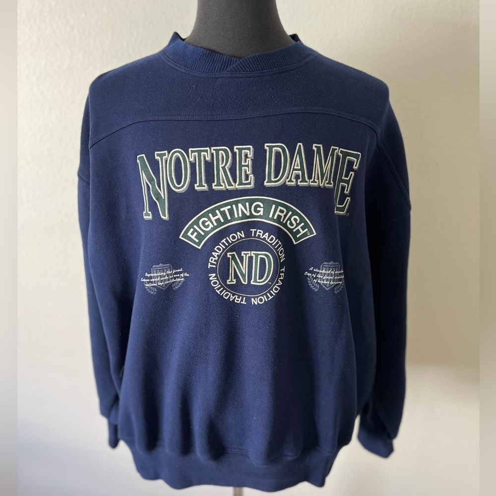 Vintage Notre Dame Fighting Irish Sweatshirt Size XL